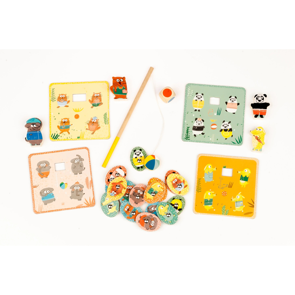 Настільна гра Djeco Набір ігор 4 в 1 Лудопарк (DJ01698) - зображення 5