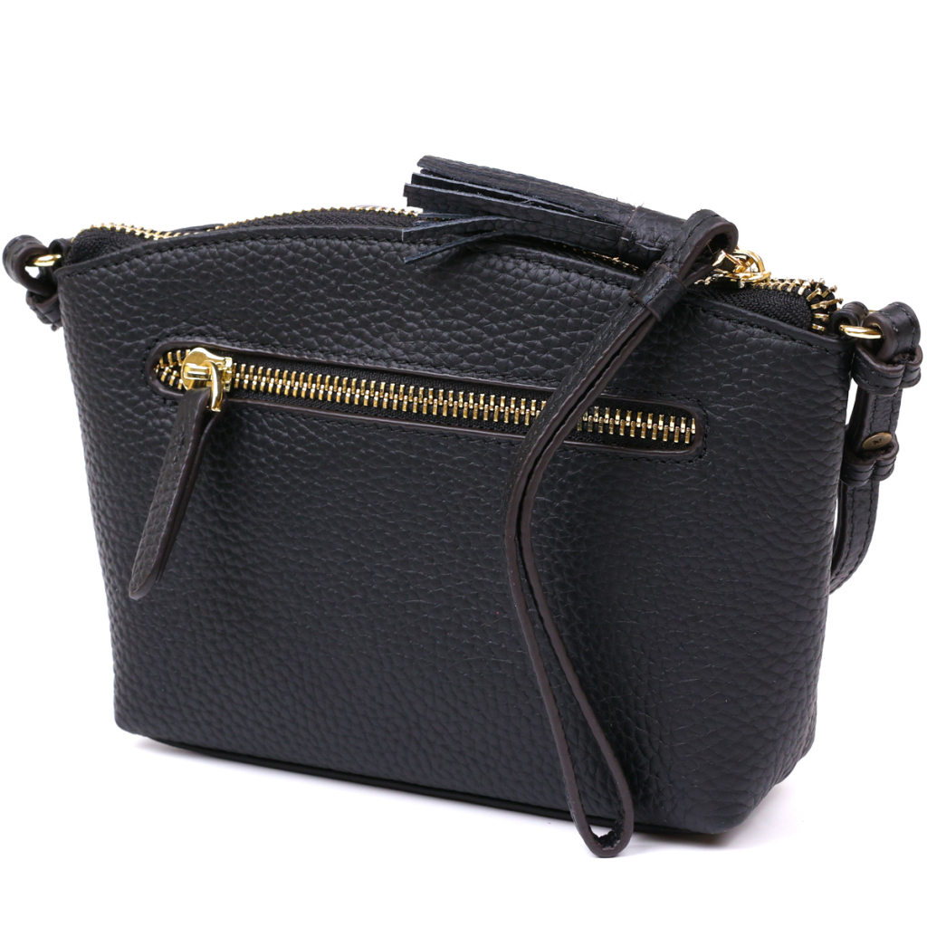 Сумка Vintage Жіноча шкіряна Чорна (20488) - зображення 2