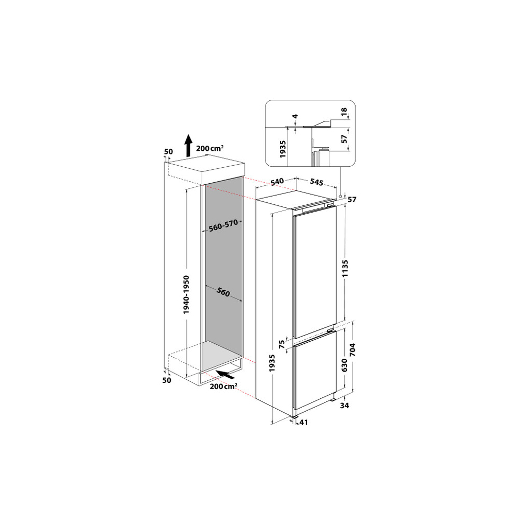 Холодильник Whirlpool WHC20D023B1SF - зображення 8
