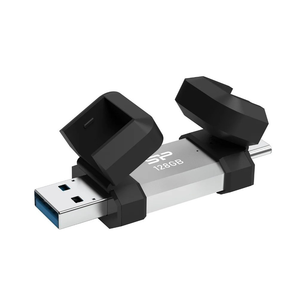 USB флеш накопичувач Silicon Power USB 128G USB 3.2 + Type-C Mobile C51 (SP128GBUC3C51V1S) - зображення 1