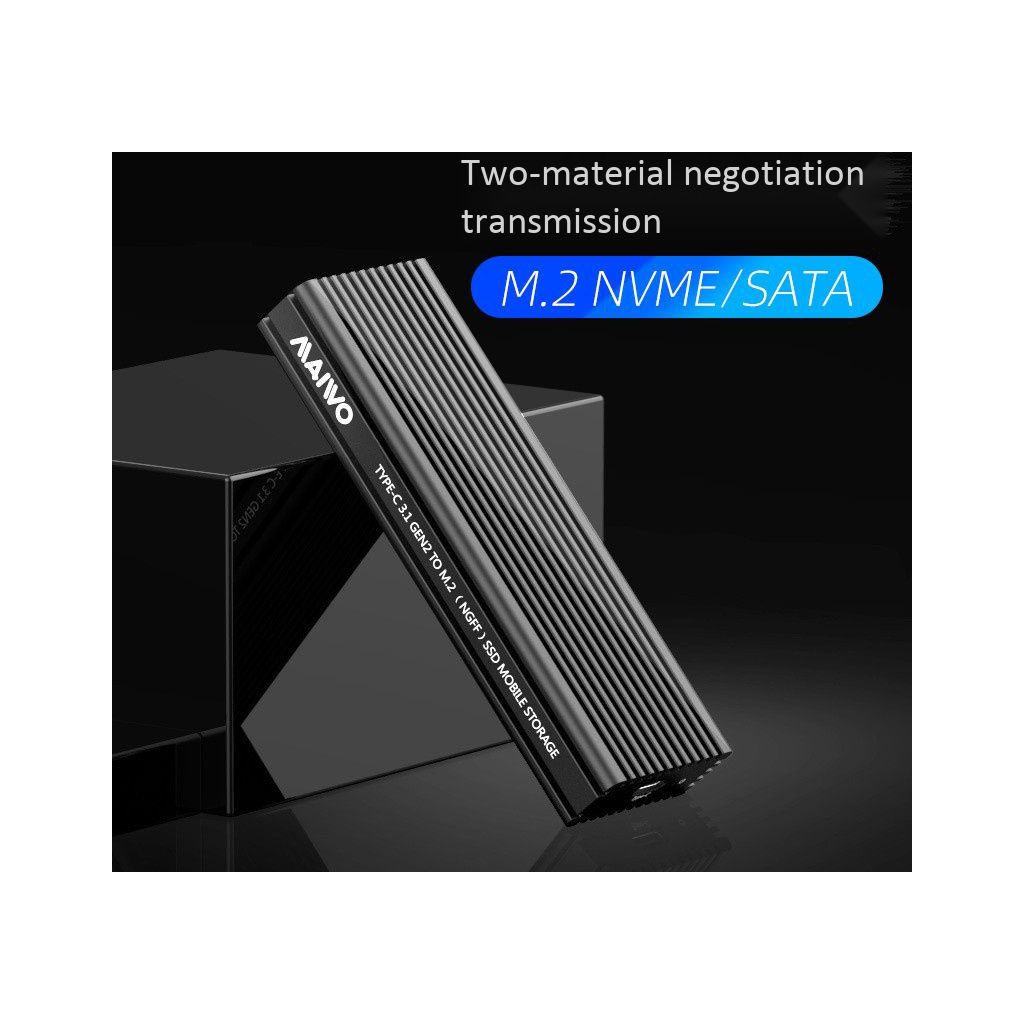 Кишеня зовнішня Maiwo M.2 SSD NVMe/SATA combo USB3.1 GEN2 Type-C al. (K1687P2) - зображення 6