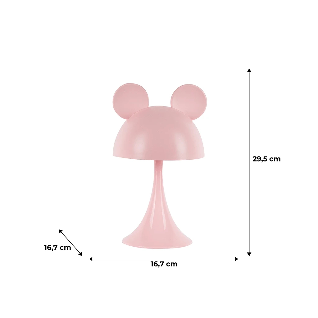 Нічник Kite Світильник LED з акумулятором Simple Mouse, рожевий (K25-317-2-2) - зображення 6