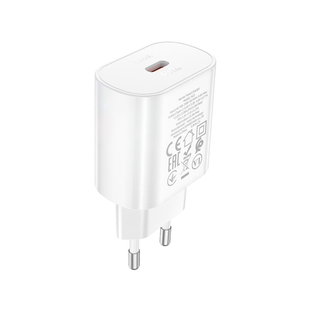 Зарядний пристрій HOCO N22 Jetta USB-C PD25W White (6931474760067) - зображення 3