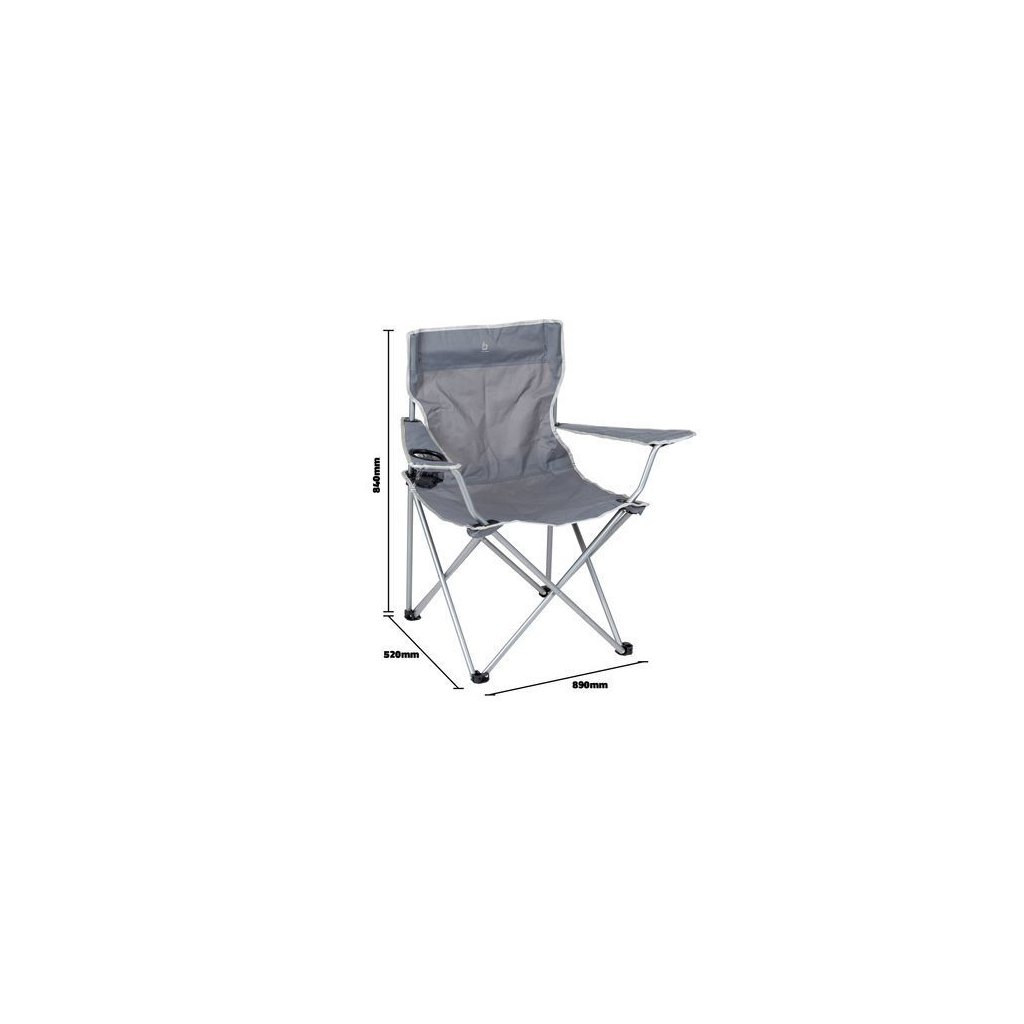 Крісло складане Bo-Camp Foldable Compact Grey (1267192) (DAS301449) - зображення 5