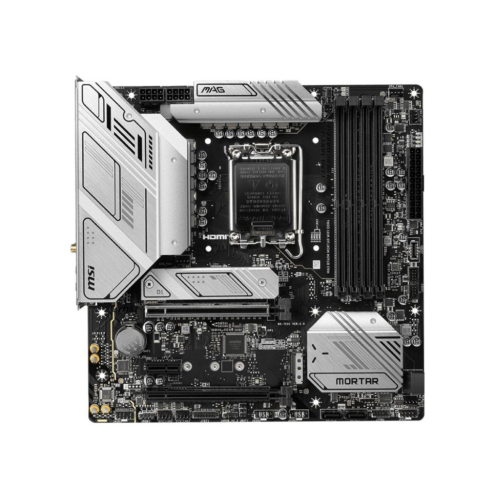 Материнська плата MSI MAG B760M MORTAR WIFI DDR4 - зображення 2