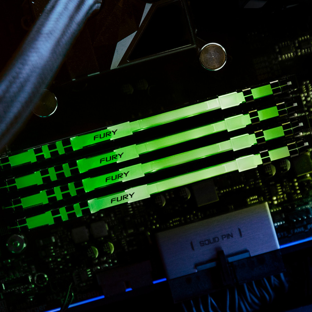 Модуль пам'яті для комп'ютера DDR4 16GB 3200 MHz Fury Beast RGB Kingston Fury (ex.HyperX) (KF432C16BB1A/16) - зображення 11