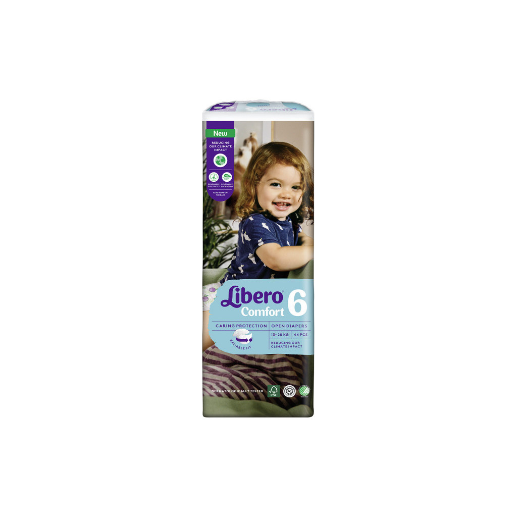 Підгузки Libero Comfort 6 13-20 кг 44 шт (7322541083926) - зображення 2