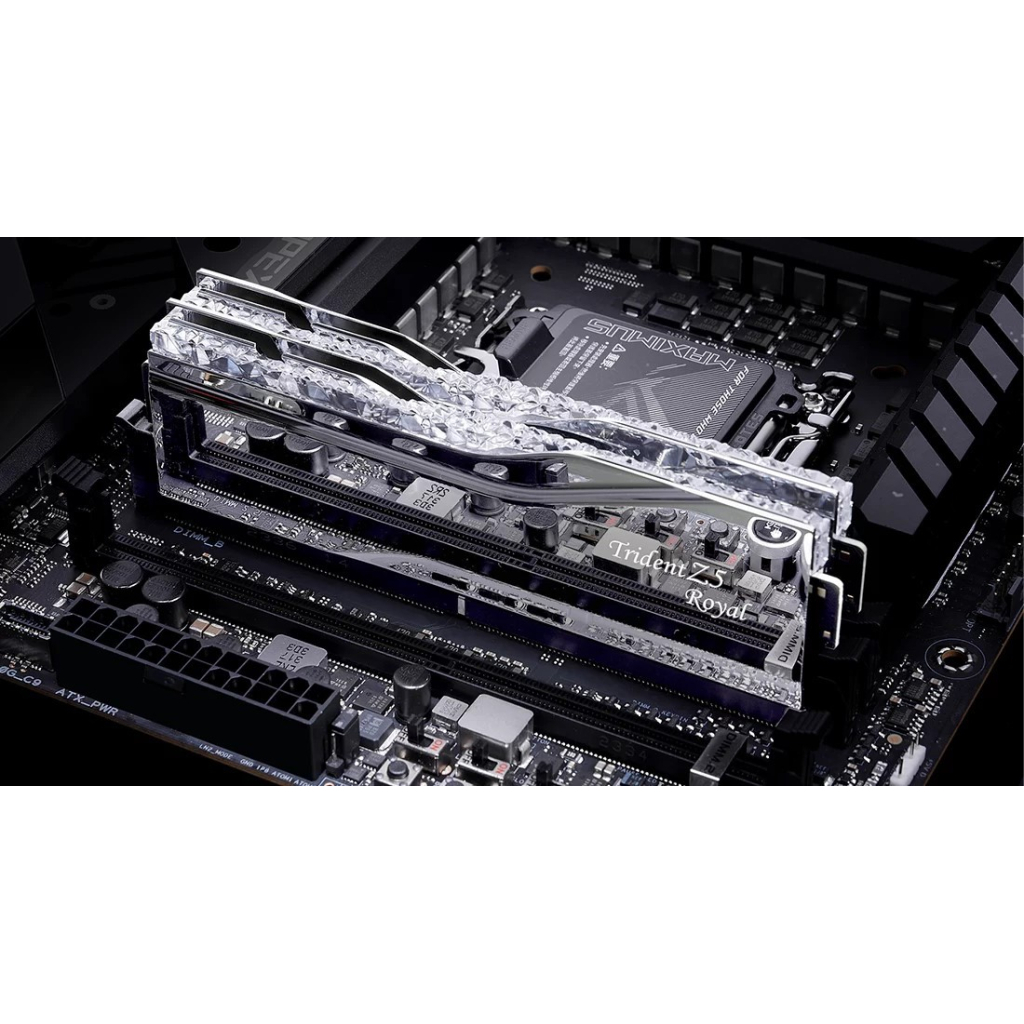 Модуль пам'яті для комп'ютера DDR5 32GB (2x16GB) 7200 MHz Trident Z5 Royal Silver G.Skill (F5-7200J3445G16GX2-TR5S) - зображення 4