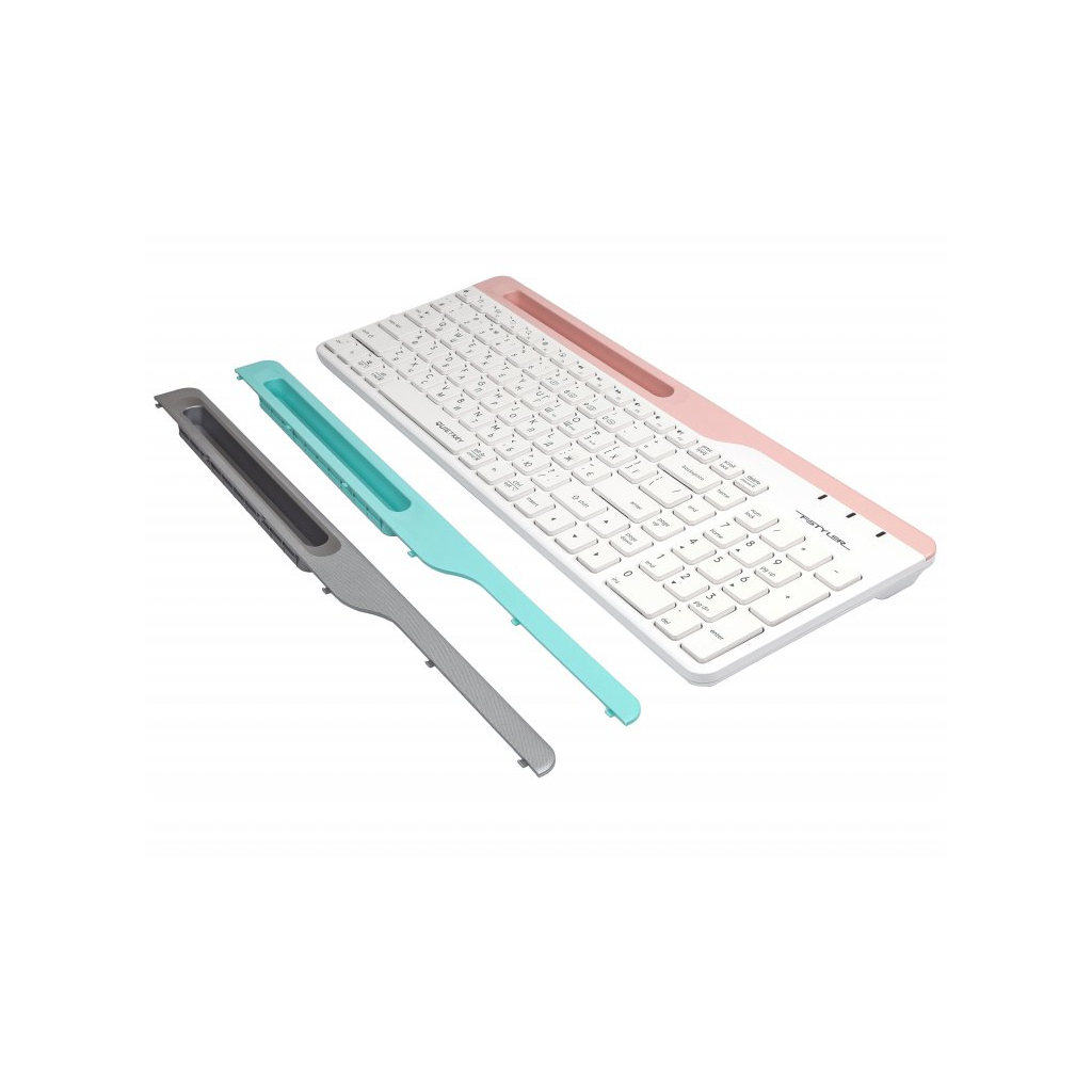 Клавіатура A4Tech FBK25 Wireless White - зображення 3