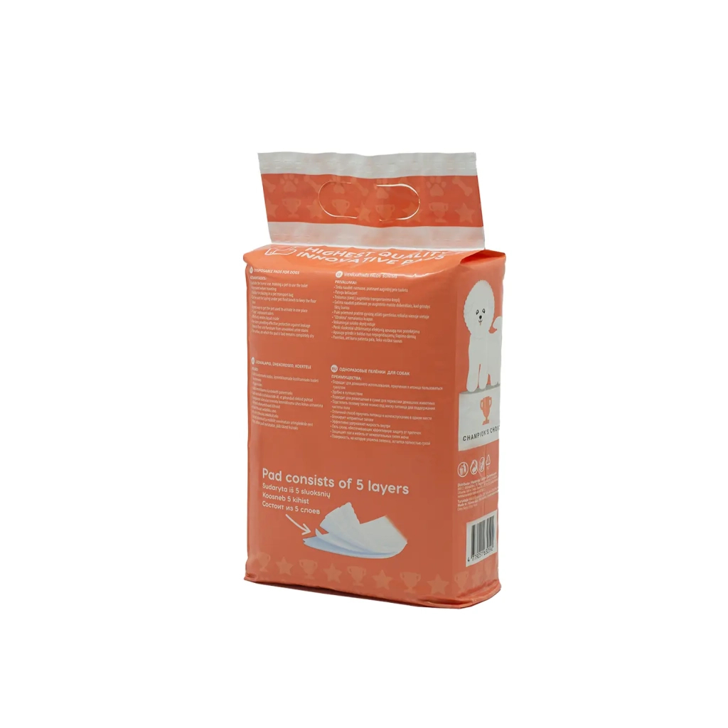 Пелюшки для собак MISOKO&CO з ароматом персика 60х90 см 10 шт (SHAMSK63056) - зображення 3
