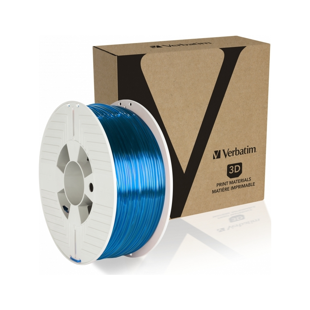 Пластик для 3D-принтера Verbatim PETG, 2,85 мм, 1 кг, Blue Transparent (55064) - зображення 2