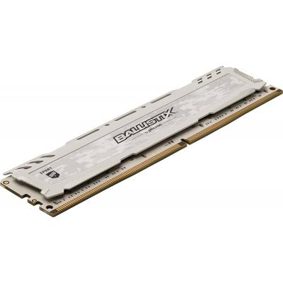 Модуль пам'яті для комп'ютера DDR4 8GB 2400 MHz Ballistix Sport LT White Micron (BLS8G4D240FSCK) - зображення 2