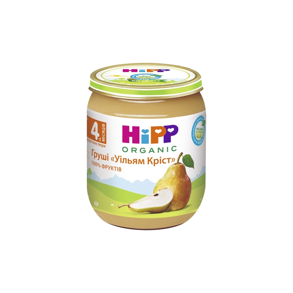 Дитяче пюре HiPP Organic Груші Вільям Кріст, 125 г (9062300131663) - изображение 1