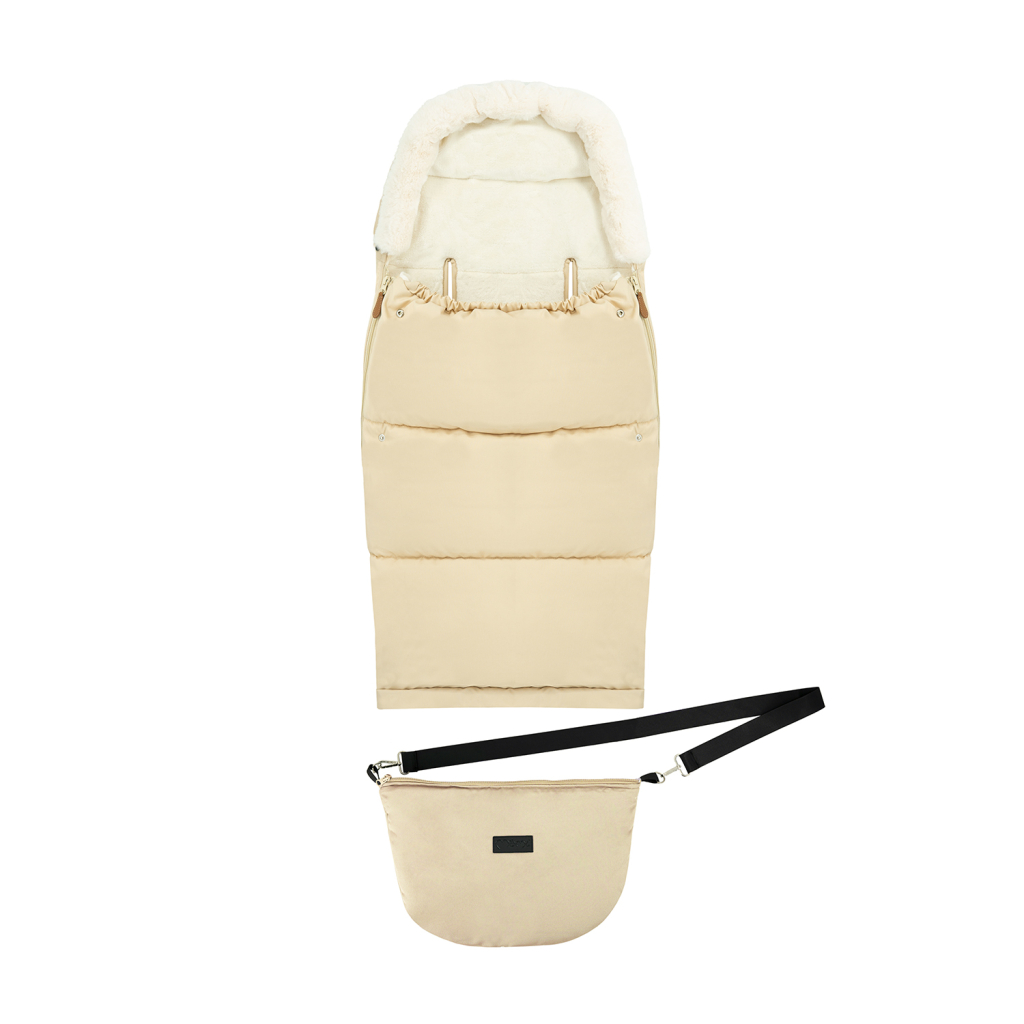 Зимовий конверт MoMi Sleeping bag 2 в 1 beige (AKCE00049) - зображення 1