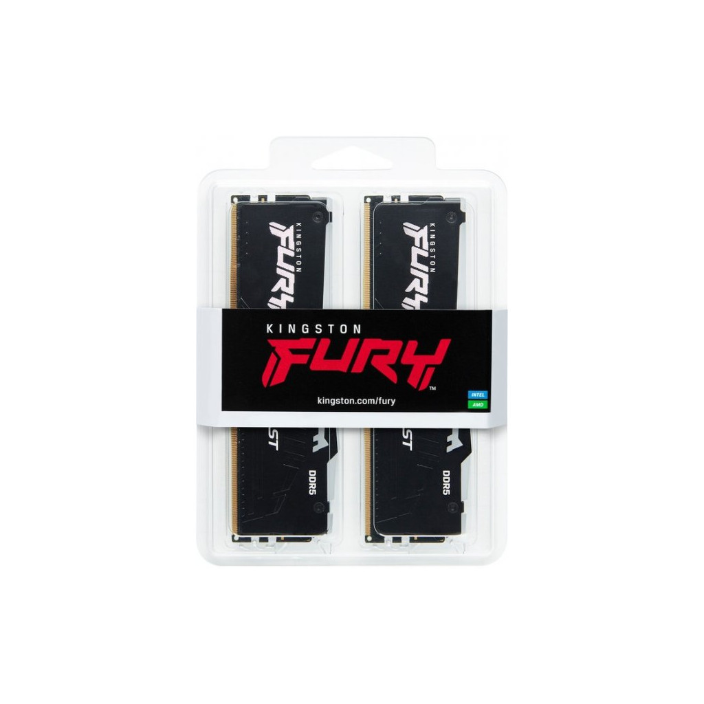 Модуль пам'яті для комп'ютера DDR5 32GB (2x16GB) 5200 MHz Beast RGB XMP Kingston Fury (ex.HyperX) (KF552C40BBAK2-32) - зображення 6