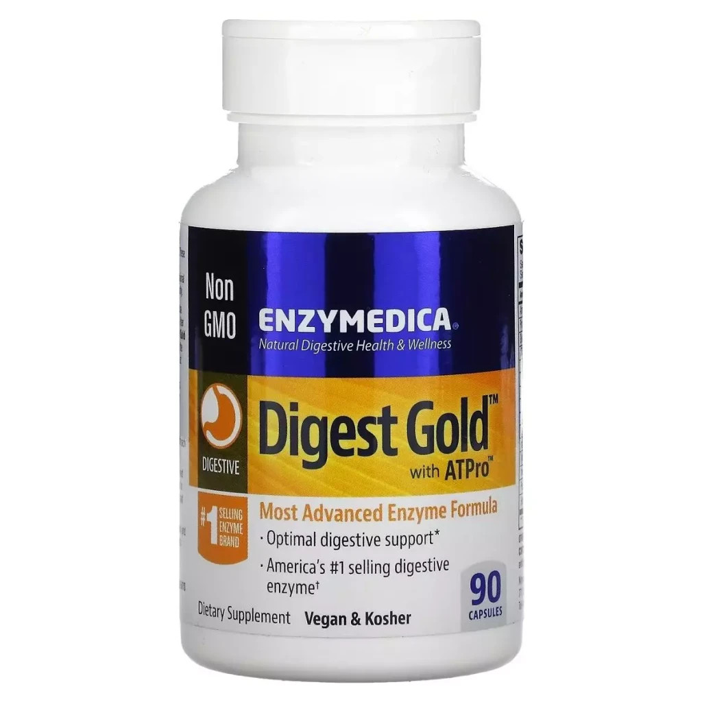 Пробіотики Enzymedica Травні ферменти, Digest Gold з ATPro, 90 капсул (ENZ-20210) - зображення 1