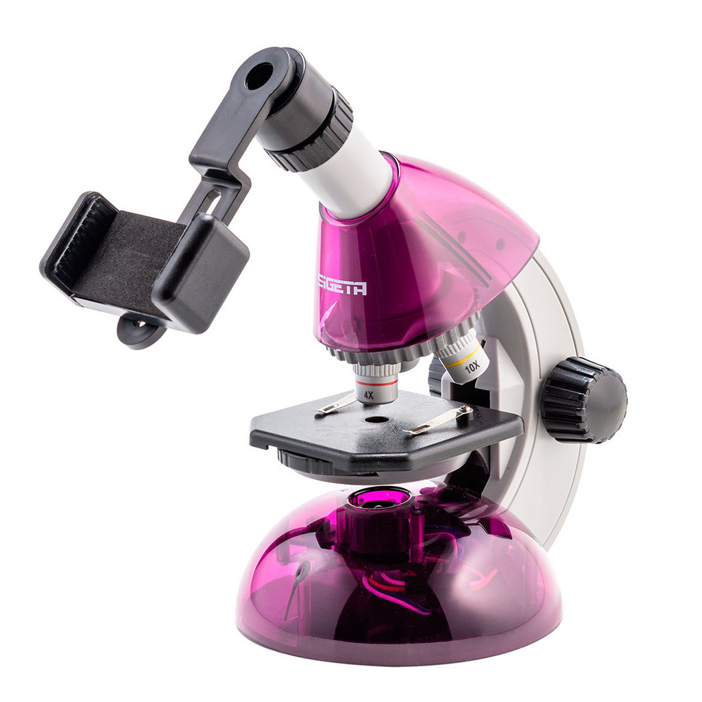 Мікроскоп Sigeta Mixi з адаптером для смартфона 40x-640x Purple (65914) - зображення 4