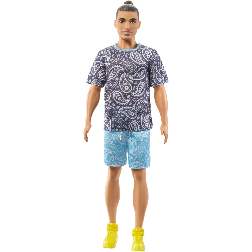 Лялька Barbie Fashionistas Кен в футболці з візерунком пейслі (HPF80) - зображення 2