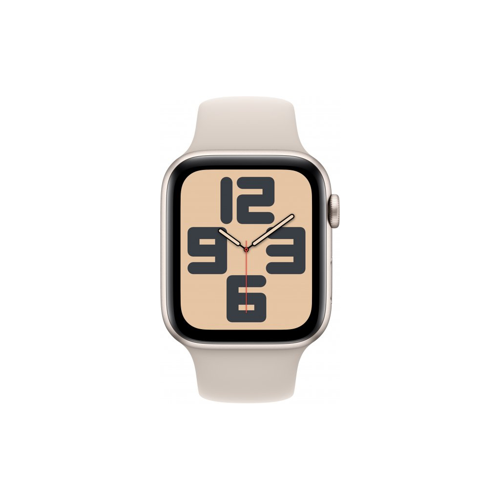 Смарт-годинник Apple Watch SE 2023 GPS 44mm Starlight Aluminium Case with Starlight Sport Band - S/M (MRE43QP/A) - зображення 2