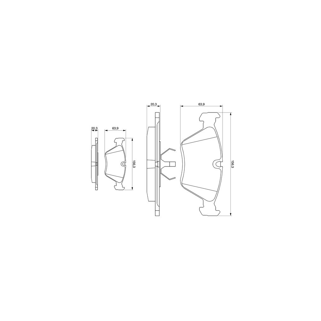 Гальмівні колодки Bosch 0 986 490 640 - зображення 6