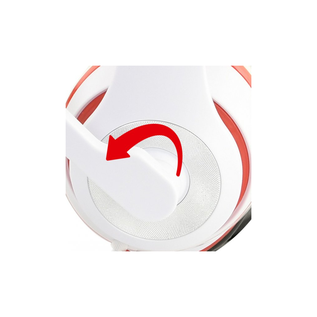 Навушники Gembird MHS-03 White/Red/Black (MHS-03-WTRDBK) - зображення 3