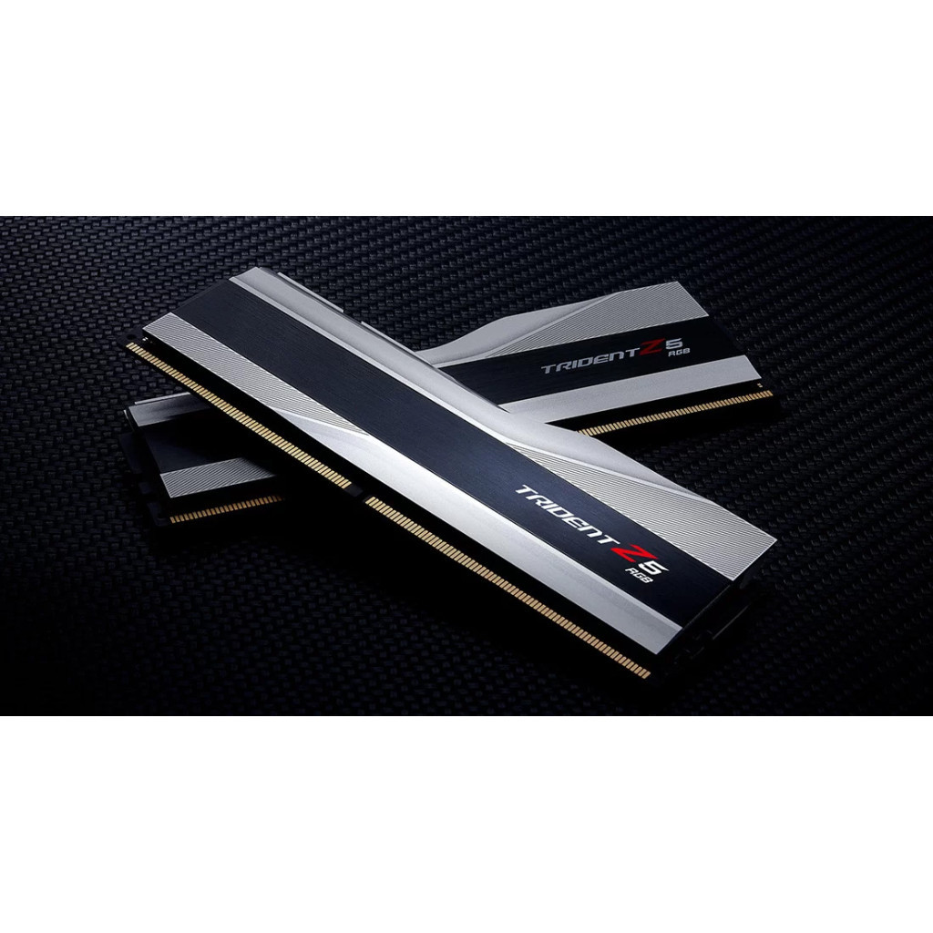 Модуль пам'яті для комп'ютера DDR5 32GB (2x16GB) 8000 MHz Trident Z5 RGB Silver G.Skill (F5-8000J3848H16GX2-TZ5RS) - зображення 5