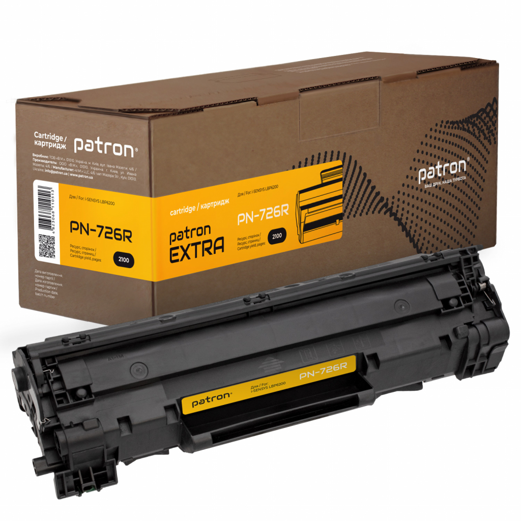 Картридж Patron CANON 726 Extra (PN-726R) - зображення 1