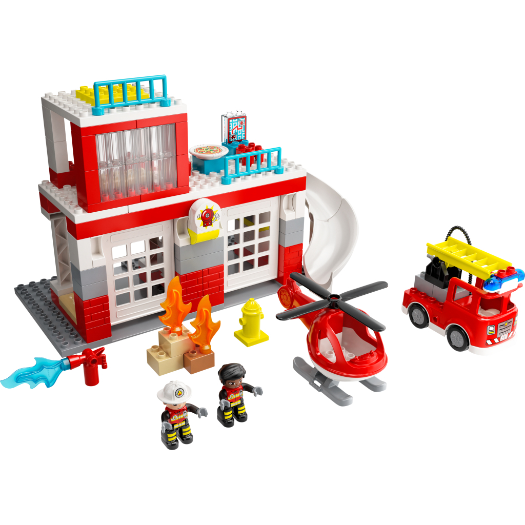Конструктор LEGO DUPLO Town Пожежна частина та вертоліт 117 деталей (10970) - зображення 8