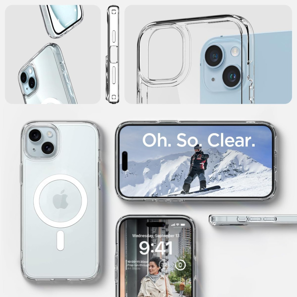 Чохол до мобільного телефона Spigen Apple iPhone 15 Ultra Hybrid MagFit White (ACS06802) - изображение 8