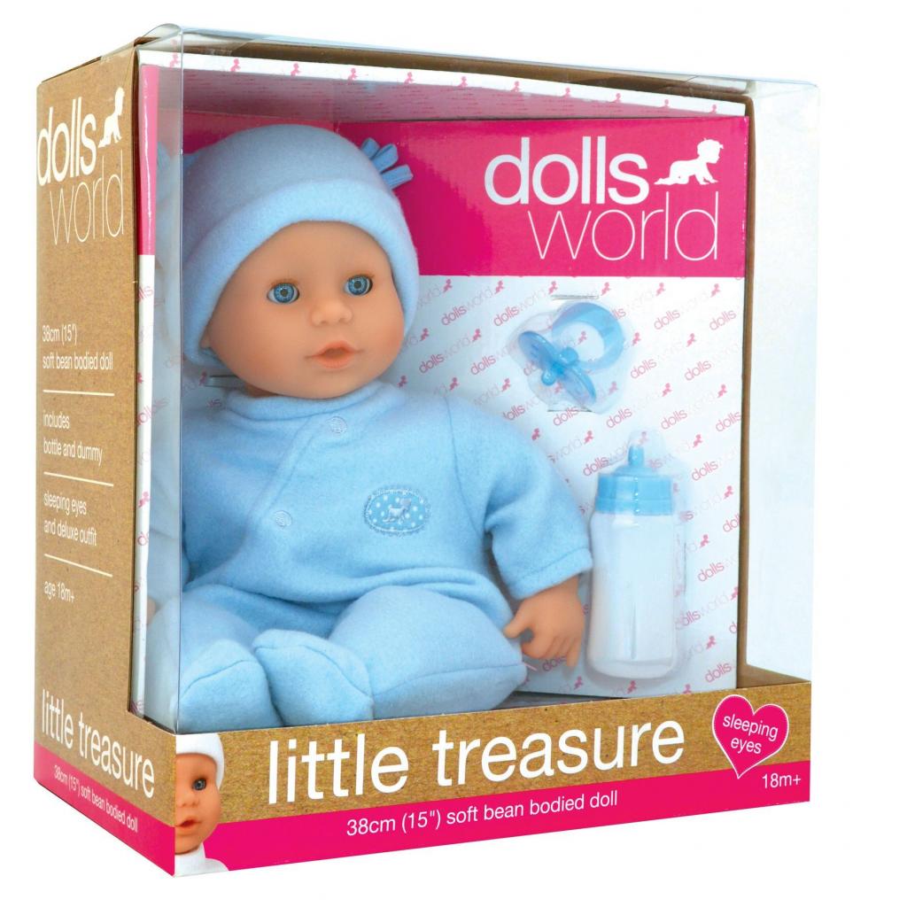 Пупс Dolls World Моя перлинка у блакитному, 38 см (8103) - зображення 3