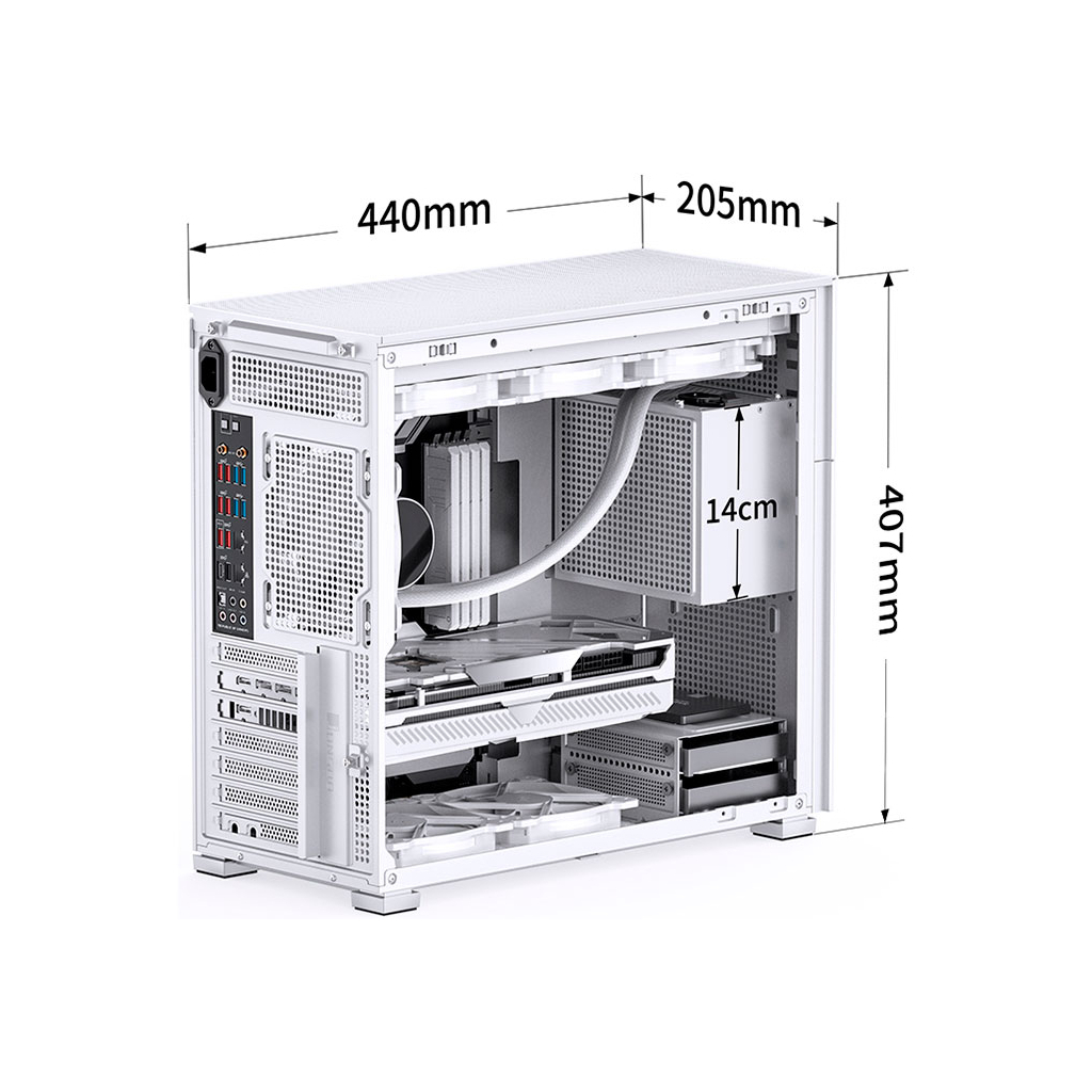 Корпус JONSBO D41 STD White - зображення 12