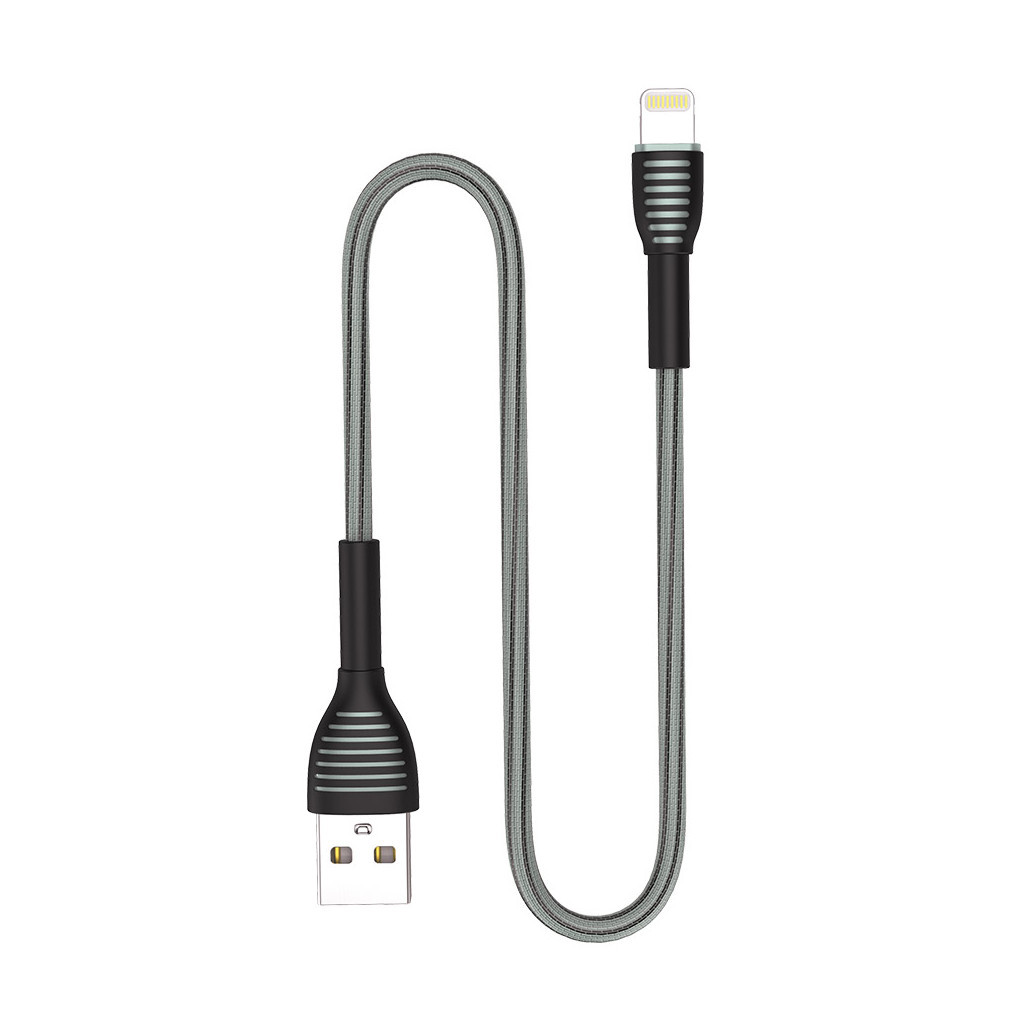 Дата кабель USB 2.0 AM to Lightning 1.0m ColorWay (CW-CBUL041-GR) - зображення 7