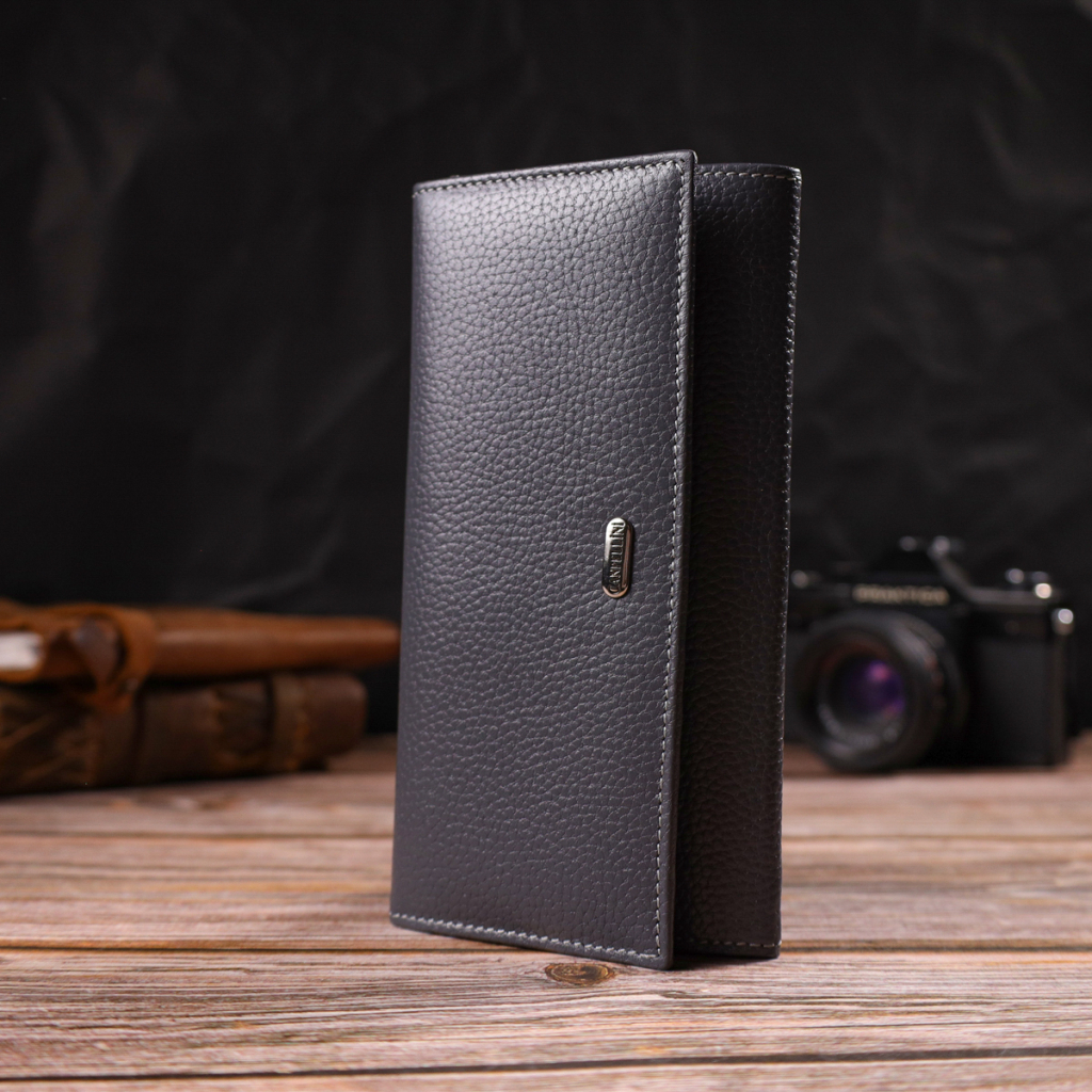 Гаманець Canpellini З натуральної шкіри Сірий (21821) - зображення 8