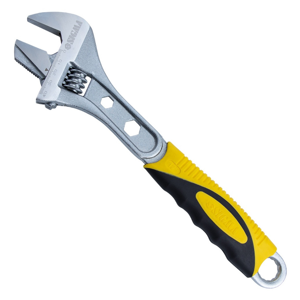 Ключ Sigma розвідний з переставною губкою 300мм, 0-41мм CrV (TPR) (4100941) - зображення 1