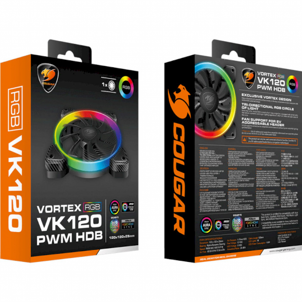 Кулер до корпусу Cougar VK 120 ARGB - зображення 7