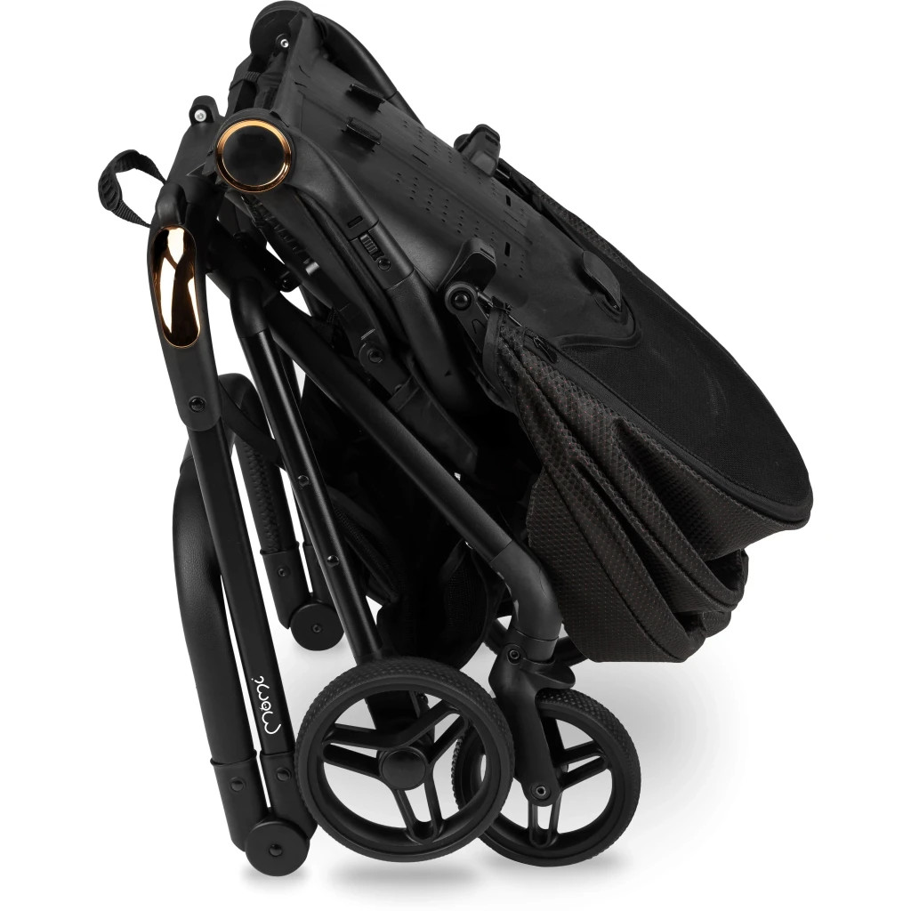 Коляска MoMi Adelle, чорна з червоним (WOSP00035) - зображення 9