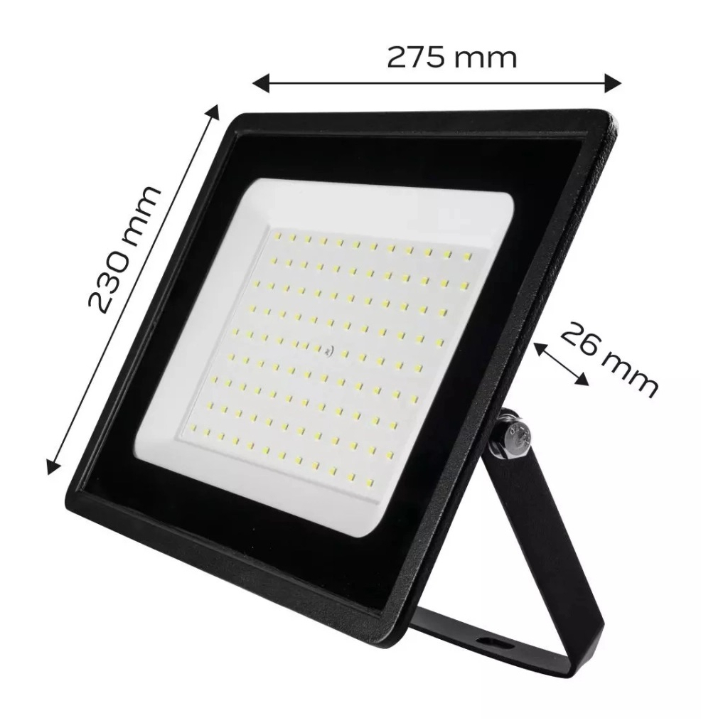 Прожектор Neo Tools алюміній, 220 В, 100Вт, 8000 люмен, SMD LED, кабель 0.3 м бе (99-054) - зображення 4