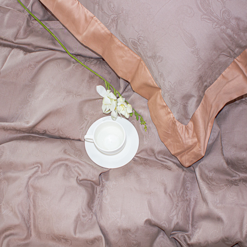 Постільна білизна MirSon Satin Жаккард Golden wheat 160х220 (2200005395509) - изображение 11