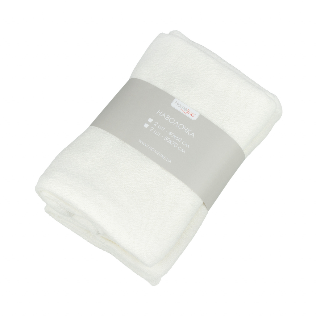 Наволочка Home Line набір махрових 40х60см 2 шт. кремовий (162648) - зображення 1