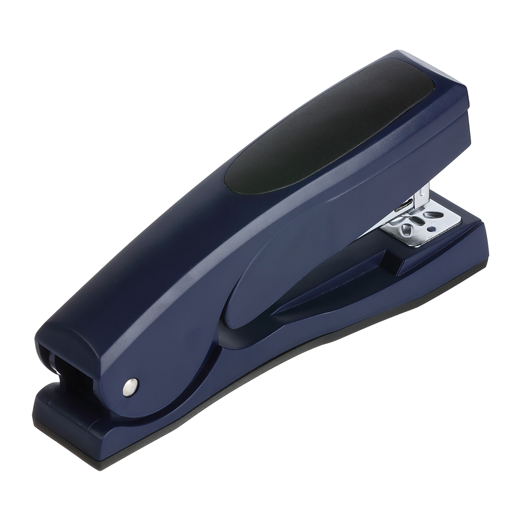Степлер Buromax пластиковий з поворотним важелем, 20 аркушів, (скоби №24; 26), 155 х 38 х 73 мм, синій (BM.4208-02) - зображення 2