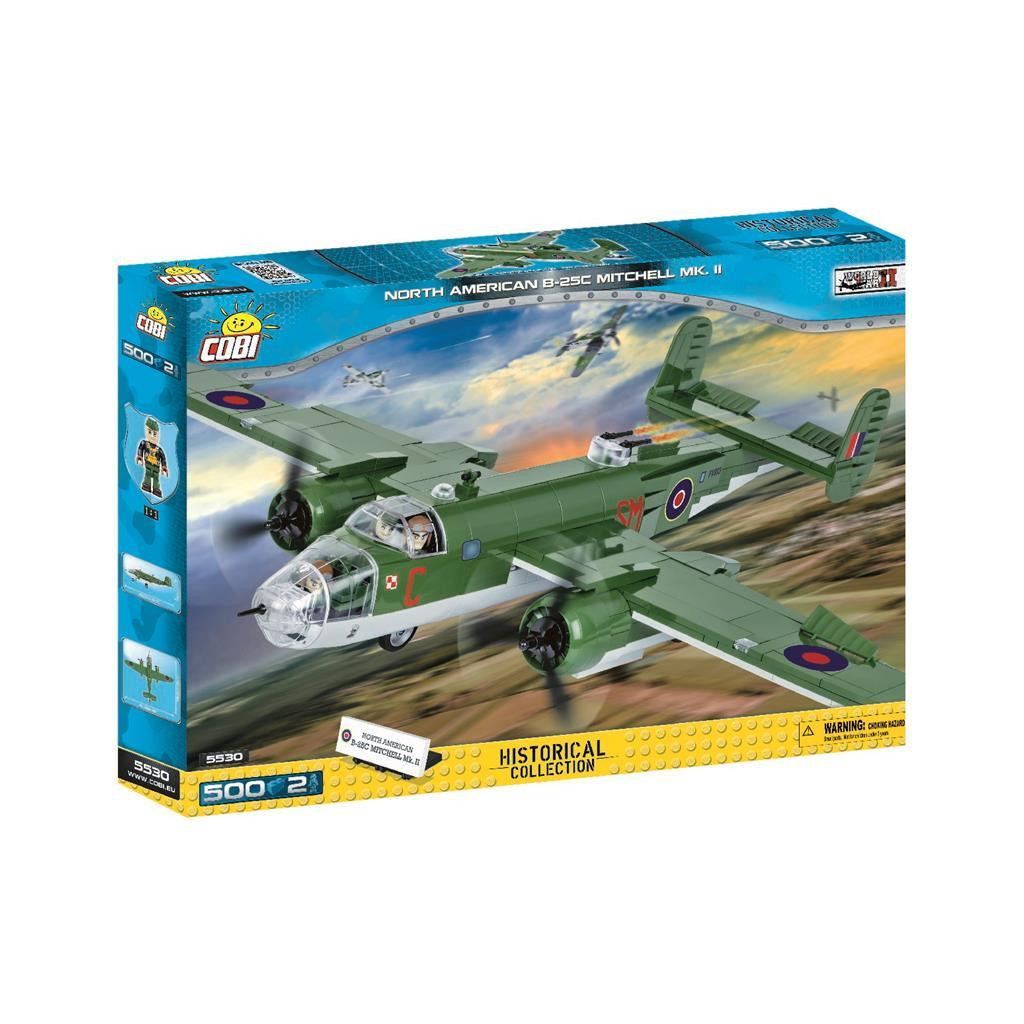Конструктор Cobi Друга Світова Війна Літак B-25C MKII Мітчелл, 500 деталей (COBI-5530) - зображення 1