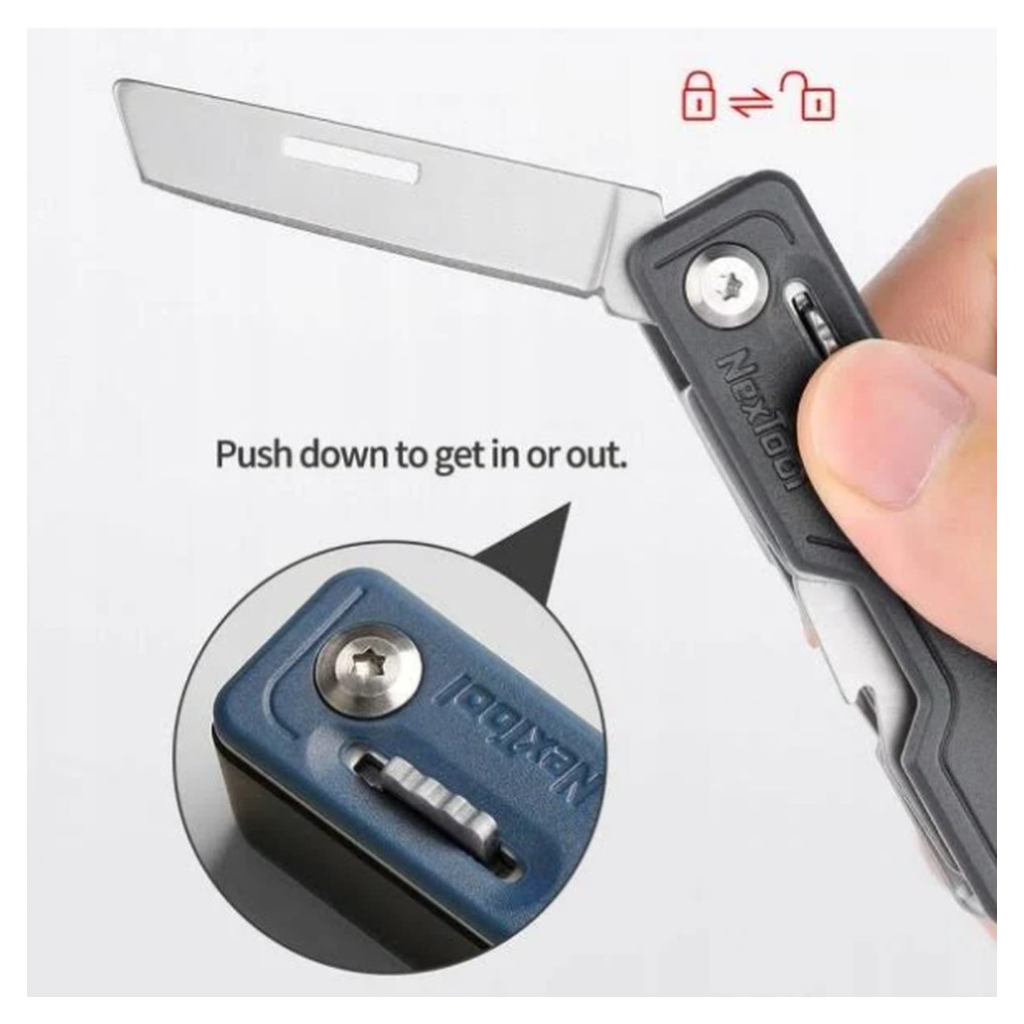 Мультитул NexTool Multi Functional Knife синій (NE20099) - зображення 6
