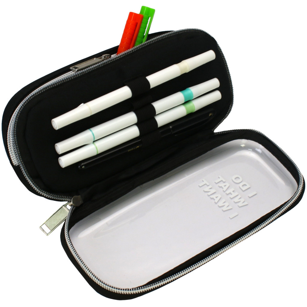 Пенал Cool For School 2 відділення Чорний (CF87184) - зображення 2