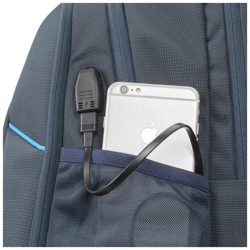 Рюкзак для ноутбука RivaCase 17.3" 7861 Blue - зображення 10