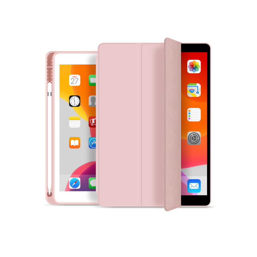 Чохол до планшета BeCover Tri Fold Soft TPU mount Apple Pencil Apple iPad 10.2 2019/2020/2021 Pink (706745) - зображення 2