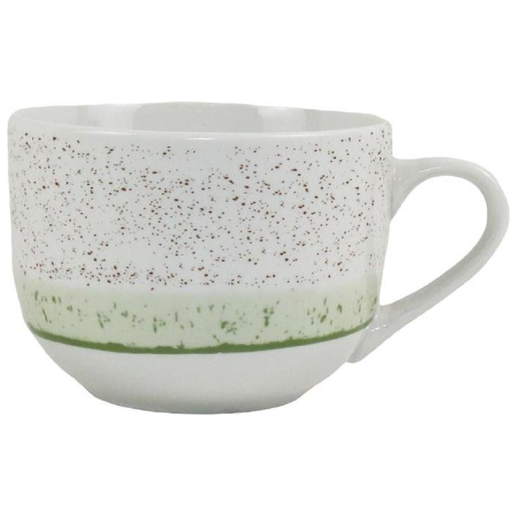 Чашка Ardesto Siena, 500мл, порцеляна, біло-зелена (AR2950SWG) - зображення 1