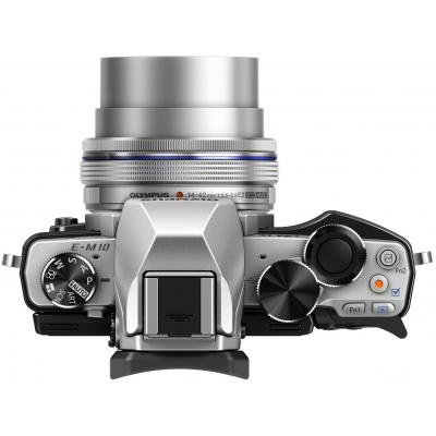 Цифровий фотоапарат Olympus E-M10 Pancake Zoom 14-42 mm Kit silver/black (V207024SE000) - зображення 7