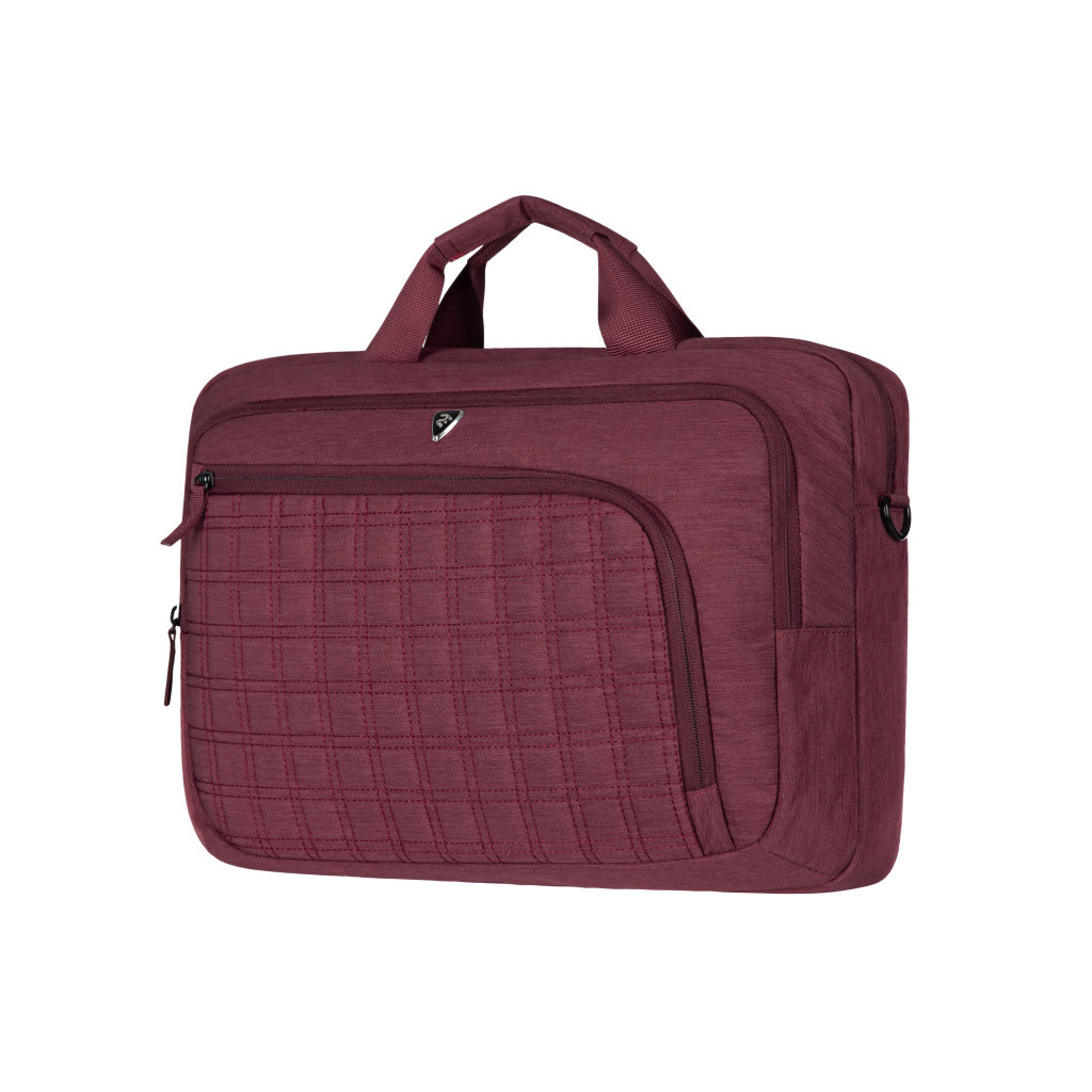 Сумка для ноутбука 2E 16" CrossSquares, Burgundy (2E-CBN9198BG) - зображення 1