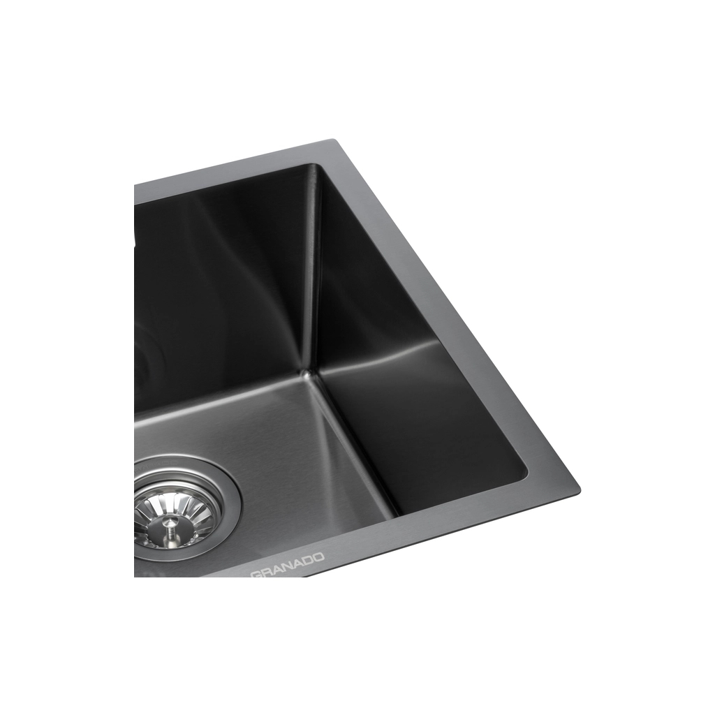 Мийка кухонна GRANADO Under top mini STEEL S201 black (GS10201B) - зображення 5