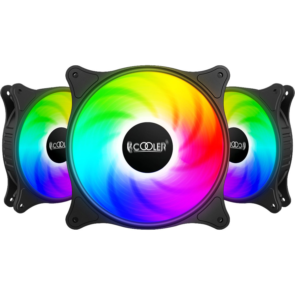 Кулер до корпусу PcCooler FX 120 ARGB BK 3in1 - зображення 1